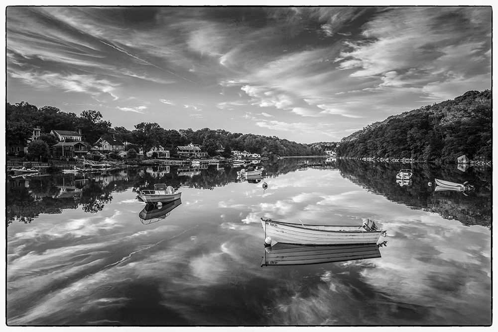 New England-Massachusetts-Cape Ann-Gloucester-Annisquam-Lobster Cove-reflections art print by Walter Bibikow for $57.95 CAD