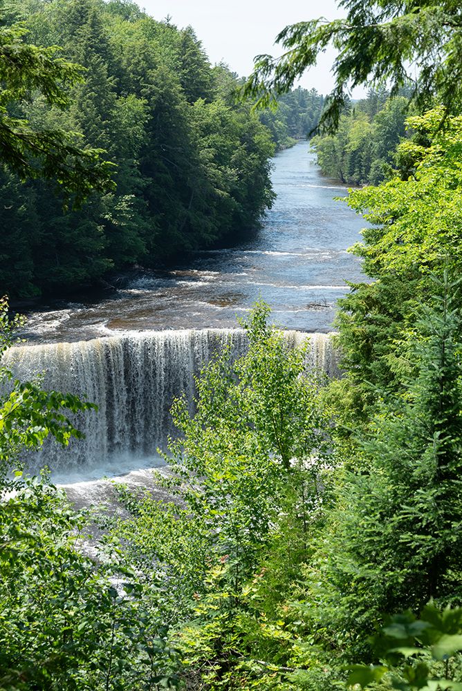 Upper Tahquamenon Falls in Tahquamenon SP along Tahquamenon River in northern Upper Peninsula, MI art print by Alan Klehr for $57.95 CAD