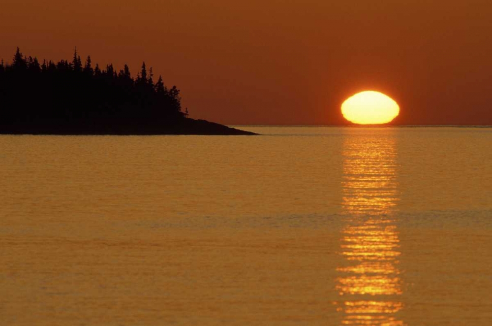 MI, Isle Royale NP, Sunrise over Lake Superior art print by Mark Carlson for $57.95 CAD