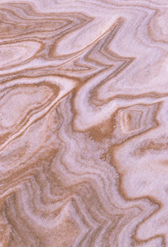 MI, Abstract jagged pattern mix of sand and snow art print by Mark Carlson for $57.95 CAD