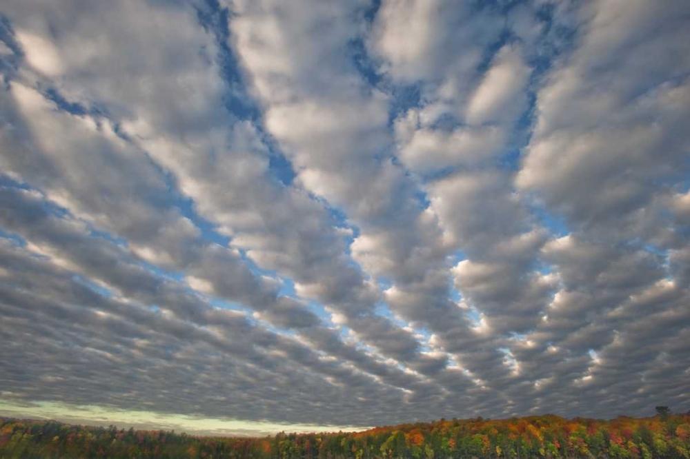 Michigan Clouds over Petes Lake in autumn art print by Nancy Rotenberg for $57.95 CAD