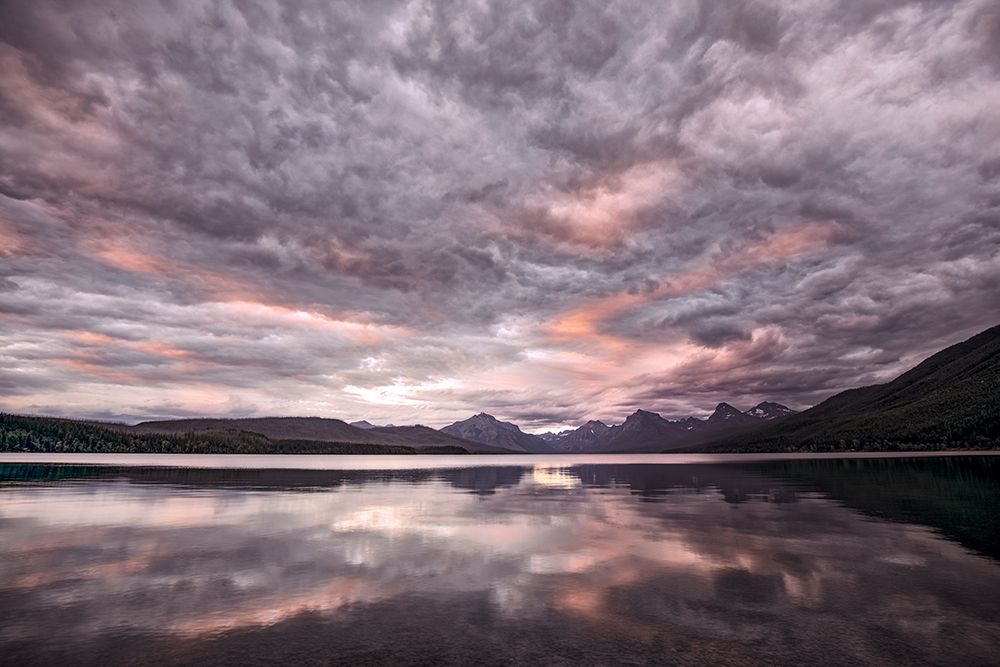 Lake McDonald at sunset in summer-Glacier National Park-Montana art print by Adam Jones for $57.95 CAD