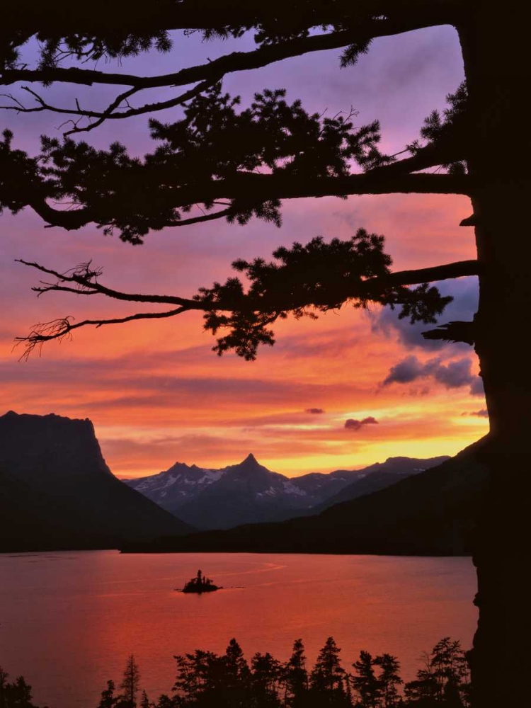 MT, Glacier NP St Mary Lake and Wild Goose Isl art print by Steve Terrill for $57.95 CAD
