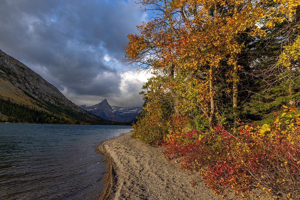 Cosley Lake in autumn-Glacier National Park-Montana-USA art print by Chuck Haney for $57.95 CAD