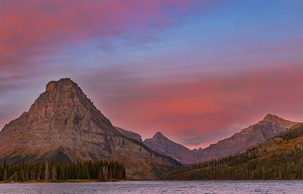 Sunrise on Two Medicine Lake in Glacier National Park-Montana-USA art print by Chuck Haney for $57.95 CAD