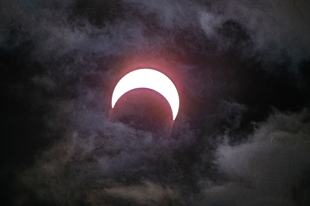 USA, Nevada, Winnemucca. Annular Solar Eclipse art print by Bernard Friel for $57.95 CAD