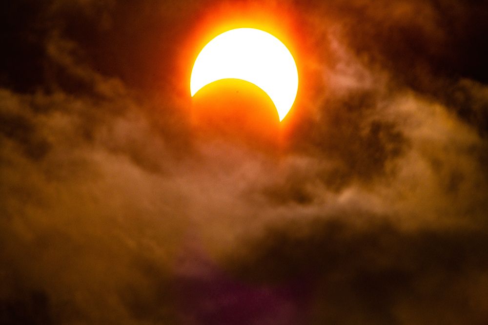 USA, Nevada, Winnemucca. Annular Solar Eclipse. art print by Bernard Friel for $57.95 CAD