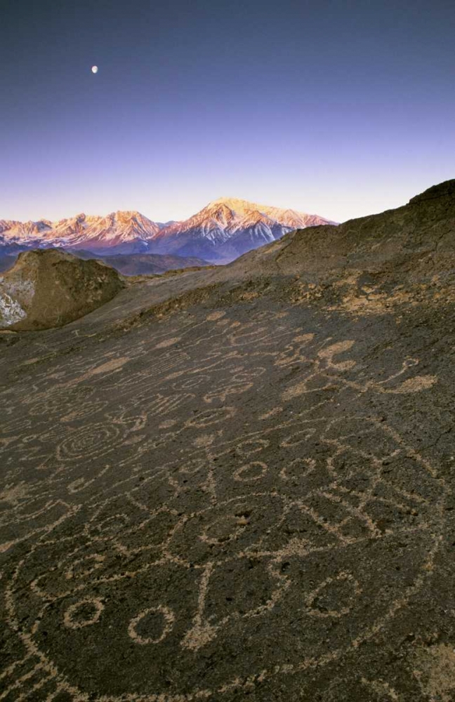 Nevada  Sierra Nevada, Great Basin, Petroglyphs art print by Dennis Flaherty for $57.95 CAD