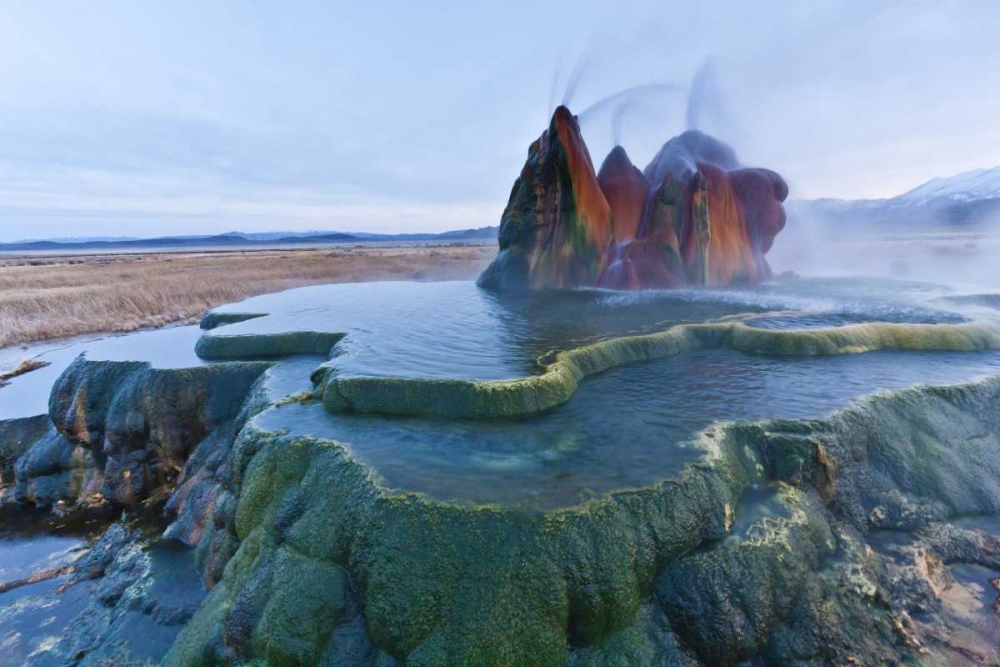 Nevada, Black Rock Desert View of the Fly Geyser art print by Cathy and Gordon Illg for $57.95 CAD