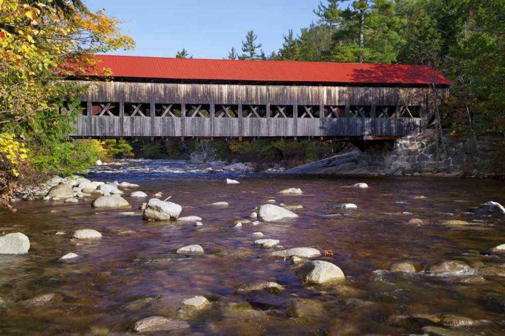 NH, White Mts Albany Covered Bridge art print by Dennis Flaherty for $57.95 CAD