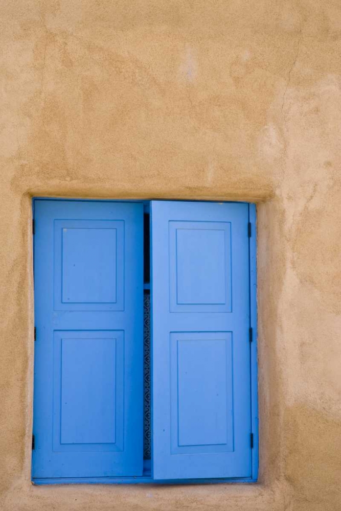 New Mexico, Santa Fe Blue window doors art print by Nancy ,  Steve Ross for $57.95 CAD