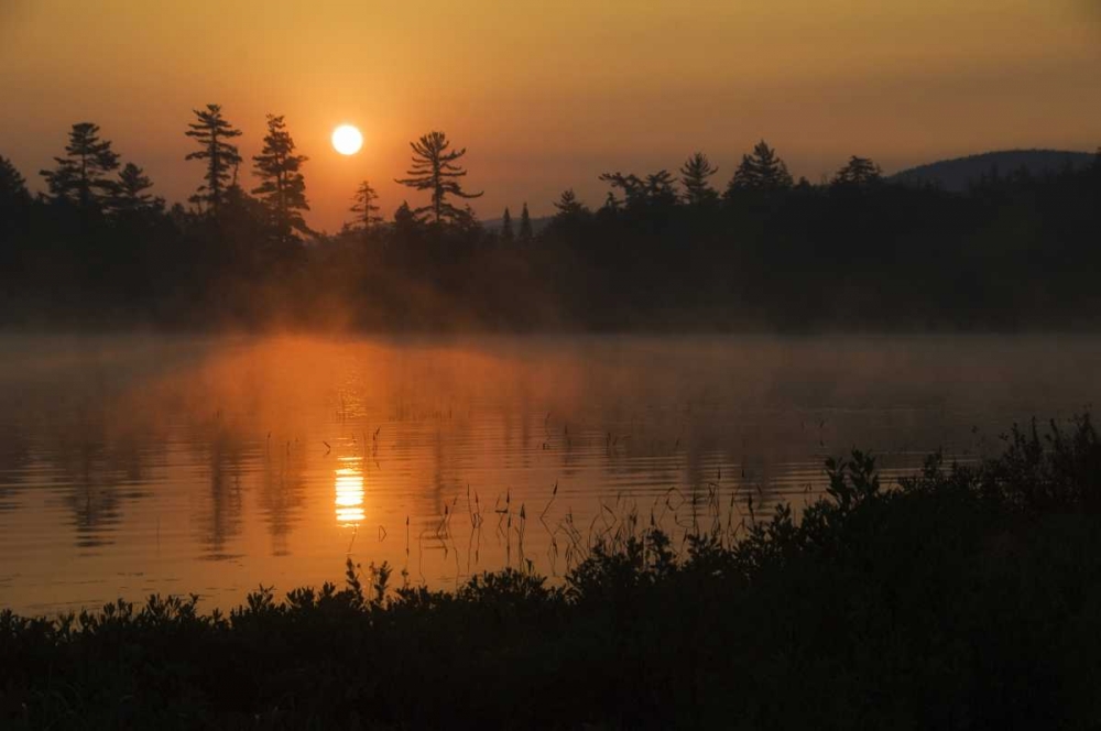 NY, Adirondack Mts Sunrise over Raquette Lake art print by Nancy Rotenberg for $57.95 CAD