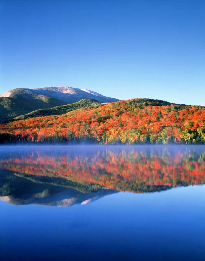 NY, Snowy Algonquin Peak and Heart Lake in fall art print by Christopher Talbot Frank for $57.95 CAD