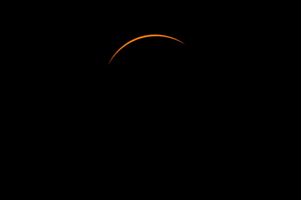 Total eclipse of the sun in 2024 from Celina, Ohio, USA. art print by Chuck Haney for $57.95 CAD