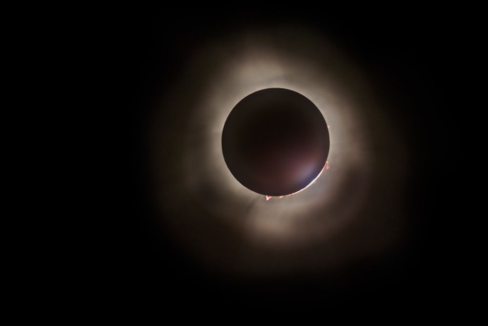 Total eclipse of the sun in 2024 from Celina, Ohio, USA. art print by Chuck Haney for $57.95 CAD