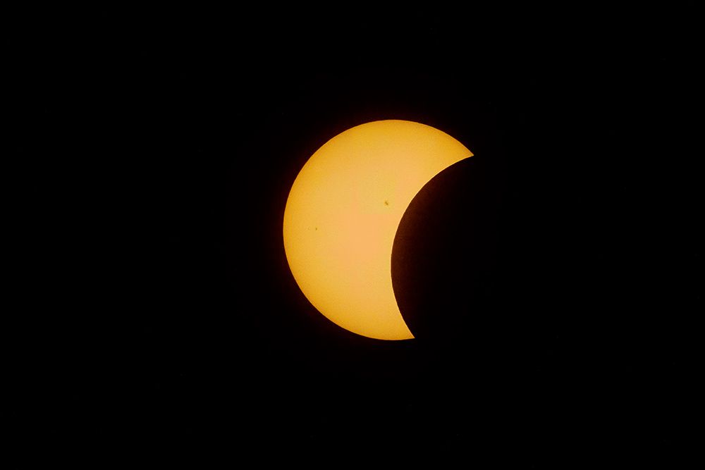 Solar eclipse, partial art print by George and Marilu Theodore for $57.95 CAD