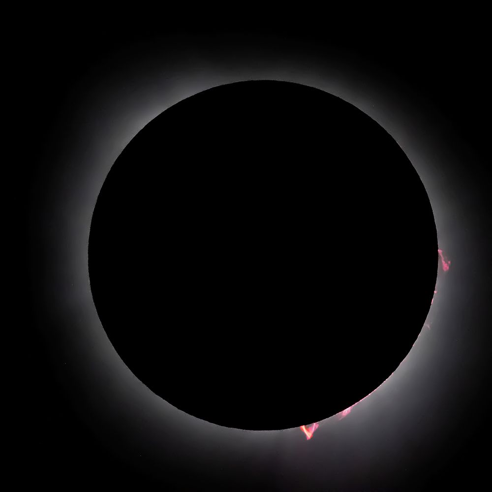 Solar eclipse flares. art print by George and Marilu Theodore for $57.95 CAD