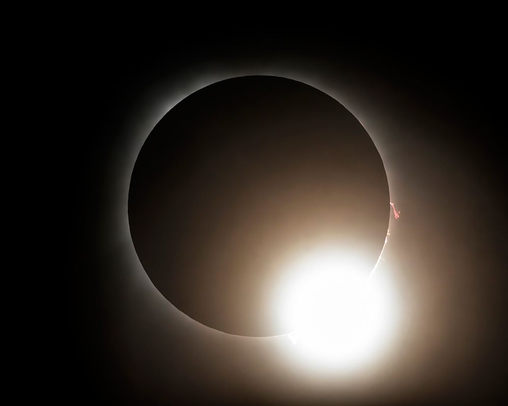 Solar eclipse, totality, diamond ring. art print by George and Marilu Theodore for $57.95 CAD