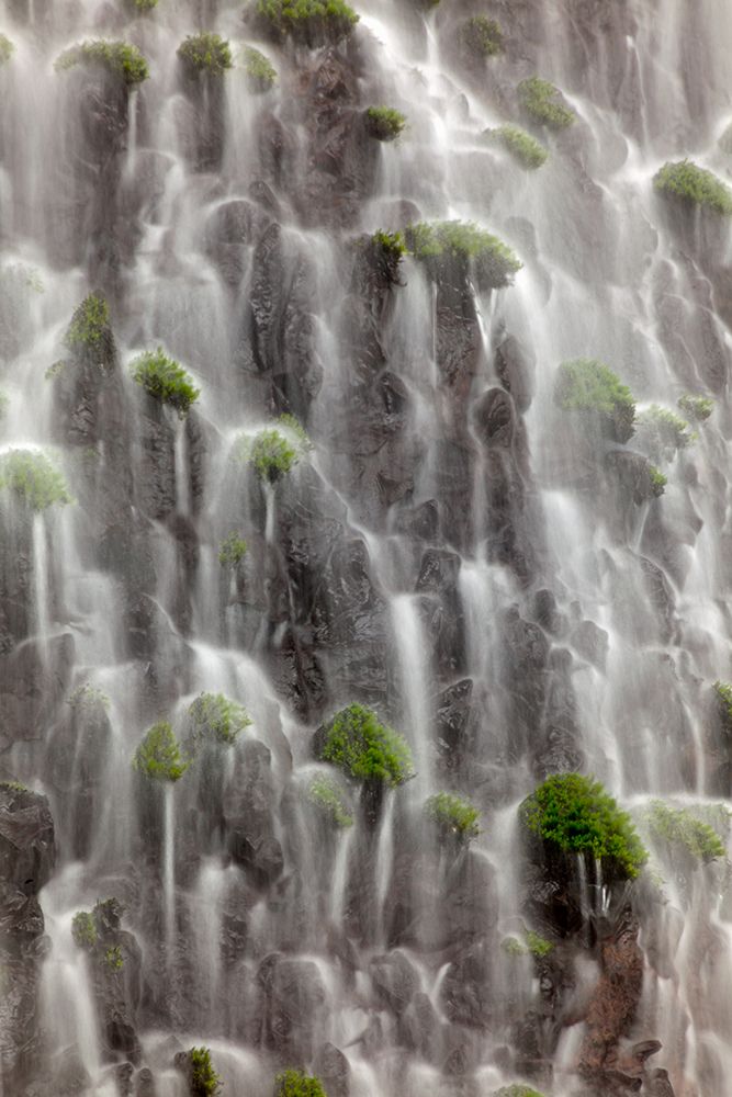 Waterfall close-up-Columbia River Gorge-Oregon art print by Adam Jones for $57.95 CAD