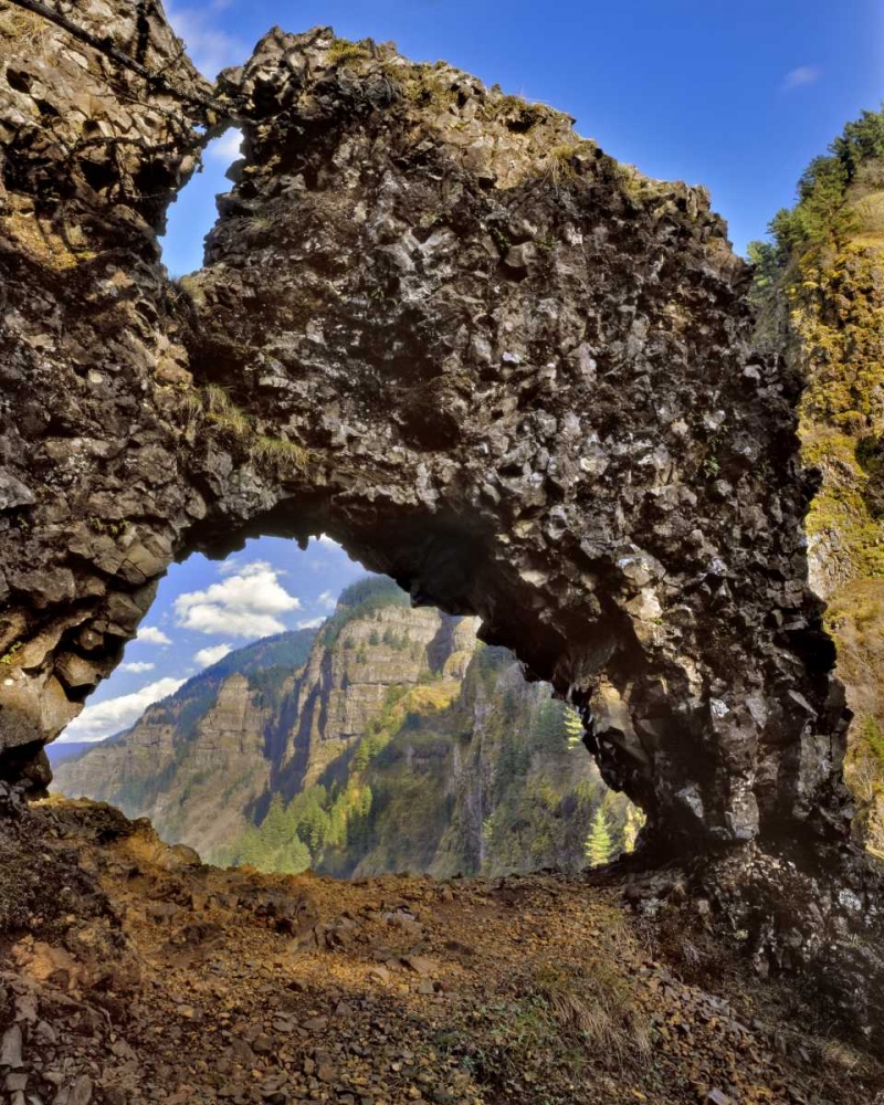 OR, Rock of Ages Arch in Columbia River Gorge NSA art print by Steve Terrill for $57.95 CAD
