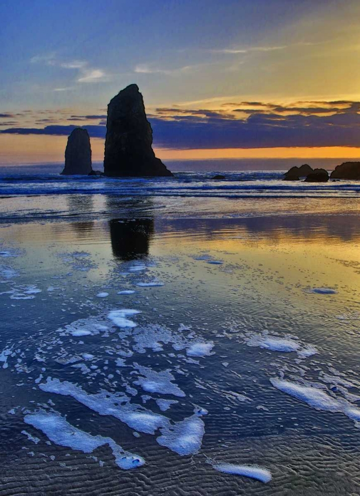 OR, Cannon Beach Sunset on The Sentinels art print by Jean Carter for $57.95 CAD