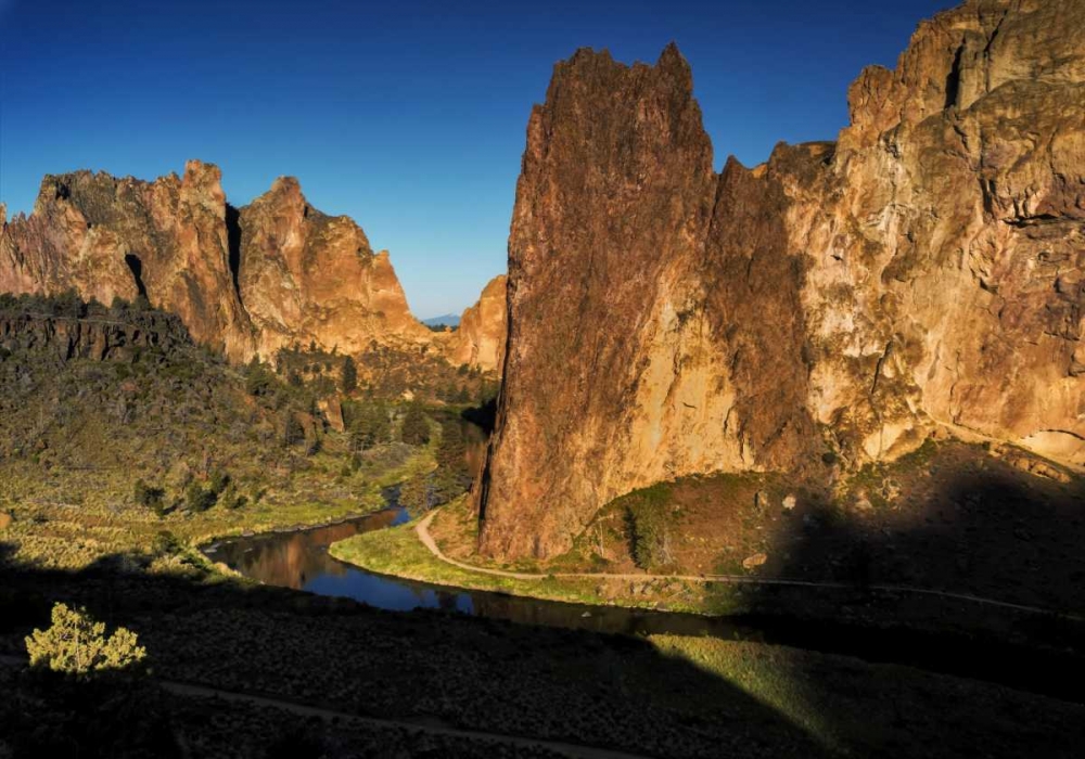 OR, Smith Rock SP Mountain reflection in stream art print by Jay OBrien for $57.95 CAD