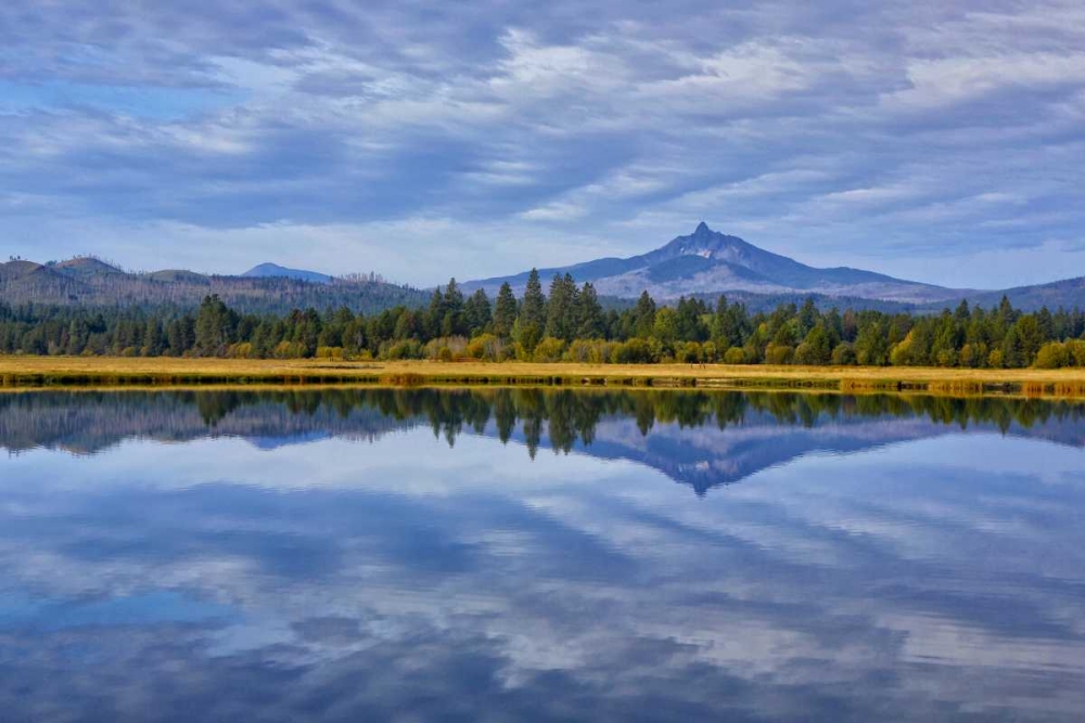 OR, Clouds reflect in small lake art print by Jean Carter for $57.95 CAD