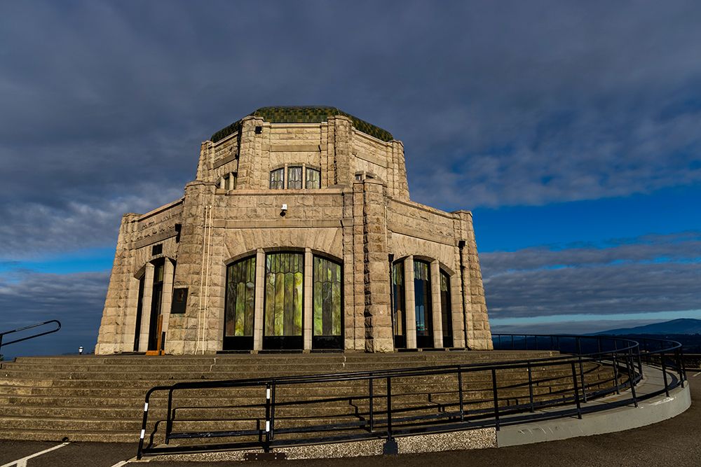 Vista House at Crown Point in Multnomah County-Oregon-USA art print by Chuck Haney for $57.95 CAD