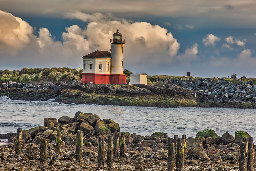 Coquille River Lighthouse-Bandon-Oregon art print by John Ford for $57.95 CAD