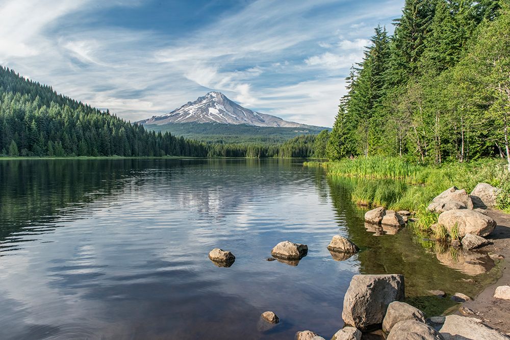 Oregon-Mt Hood National Forest Trillium Lake and Mt Hood art print by Rob Tilley for $57.95 CAD
