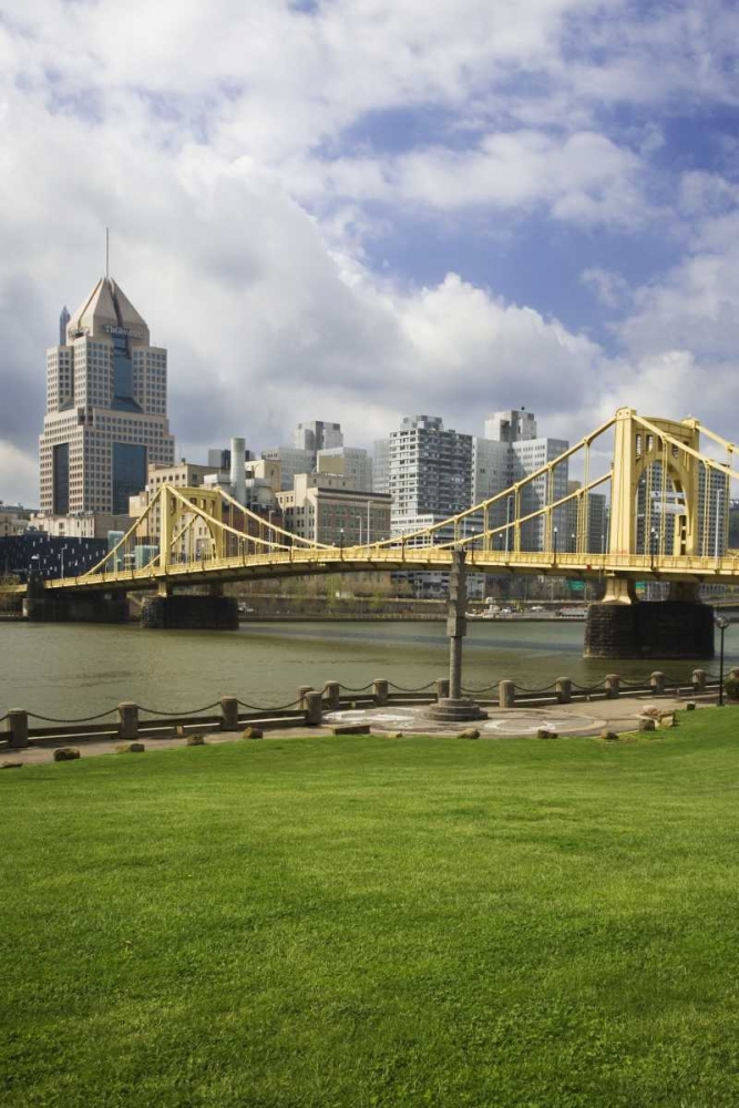 PA, Pittsburgh Bridge over the Allegheny River art print by Dennis Flaherty for $57.95 CAD