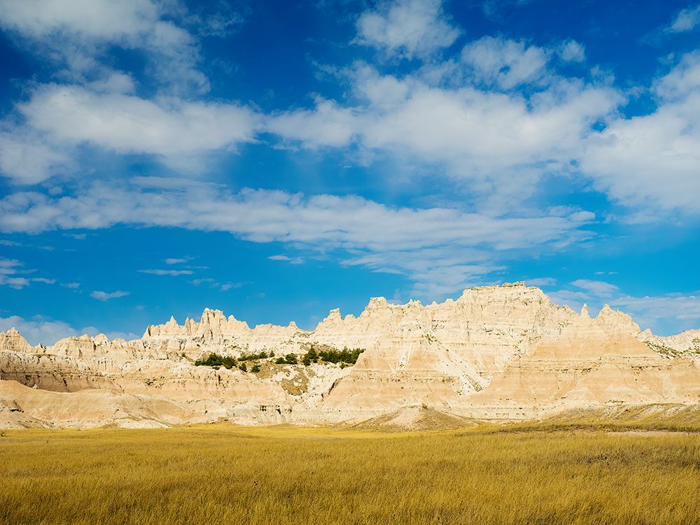 South Dakota- Badlands National Park. Mixed-grass Prairie and Badlands rock formations art print by Jamie and Judy Wild for $57.95 CAD