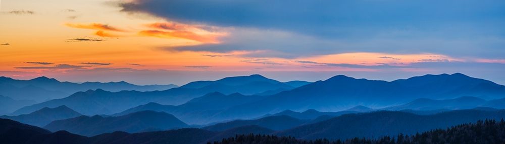 View of Smoky Mountain Range from Clingmans Dome art print by Anna Miller for $57.95 CAD