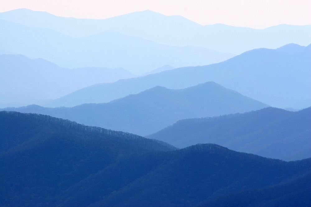 View of Smoky Mountain Range from Clingmans Dome art print by Anna Miller for $57.95 CAD