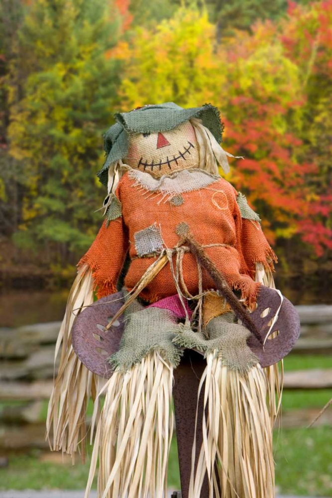USA, Tennessee, Townsend Halloween scarecrow art print by Jim Zuckerman for $57.95 CAD