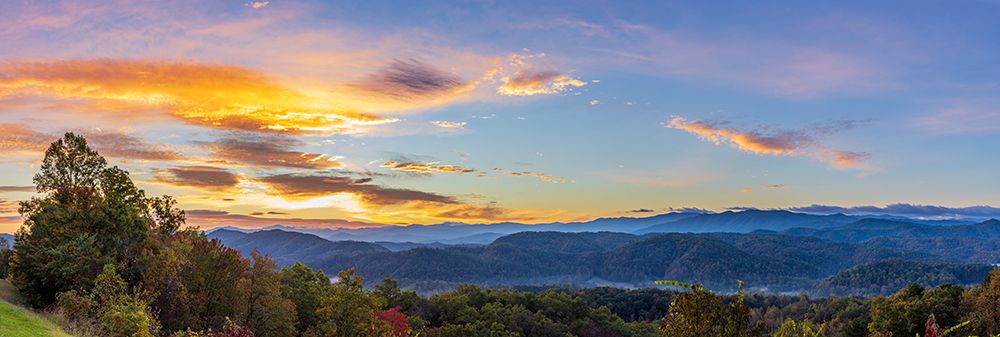 Sunrise on the Foothills Parkway-Great Smoky Mountains National Park-Tennessee art print by Richard and Susan Day for $57.95 CAD