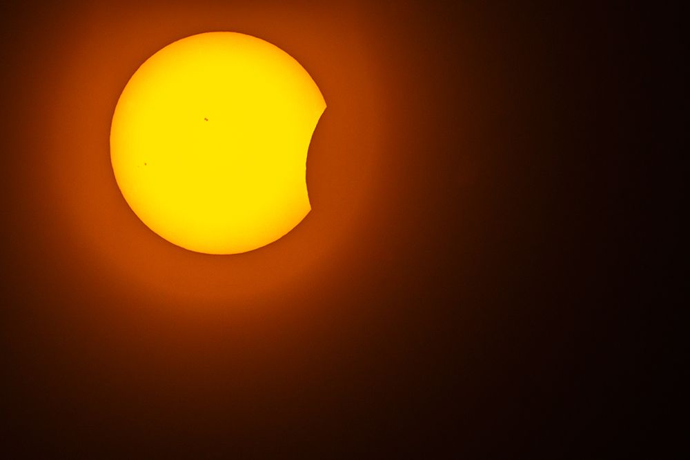 USA, Texas, Hill Country. Solar eclipse. art print by Jaynes Gallery for $57.95 CAD