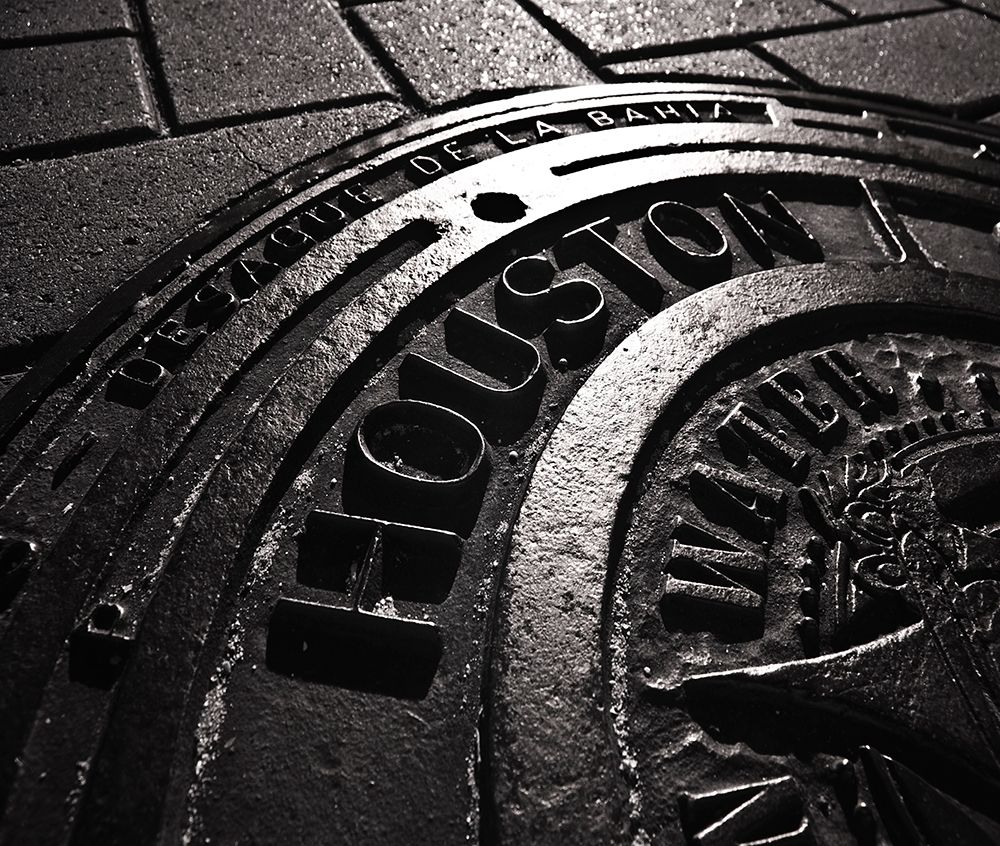 Houston-Texas manhole cover art print by Steve Mohlenkamp for $57.95 CAD
