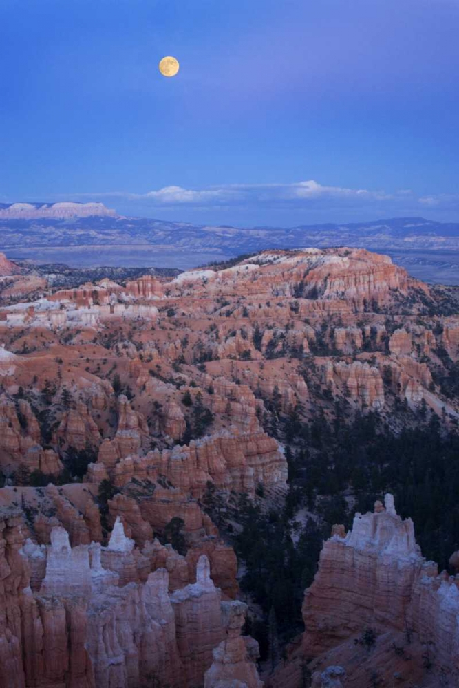 Utah, Bryce Canyon NP Moonrise over Sunset Point art print by Wendy Kaveney for $57.95 CAD