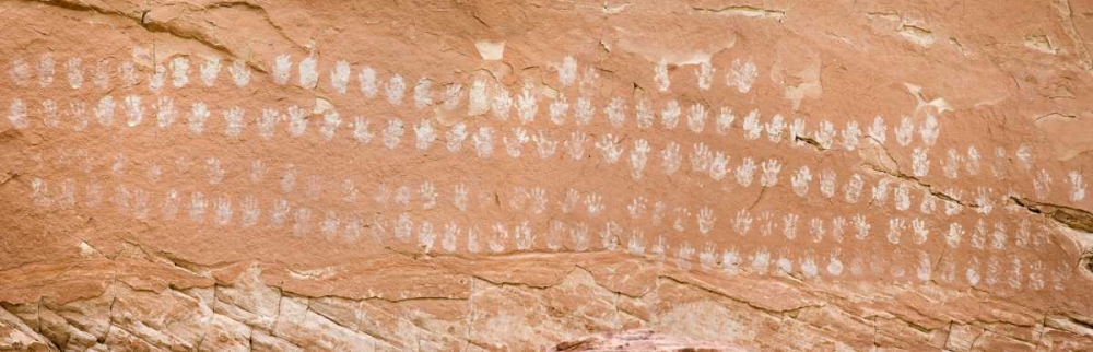 UT, Grand Staircase NM Hundred Hands pictograph art print by Don Paulson for $57.95 CAD
