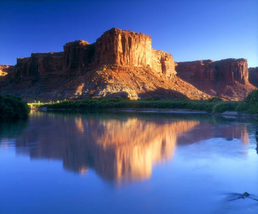 UT, A mesa reflecting in the Colorado River art print by Christopher Talbot Frank for $57.95 CAD