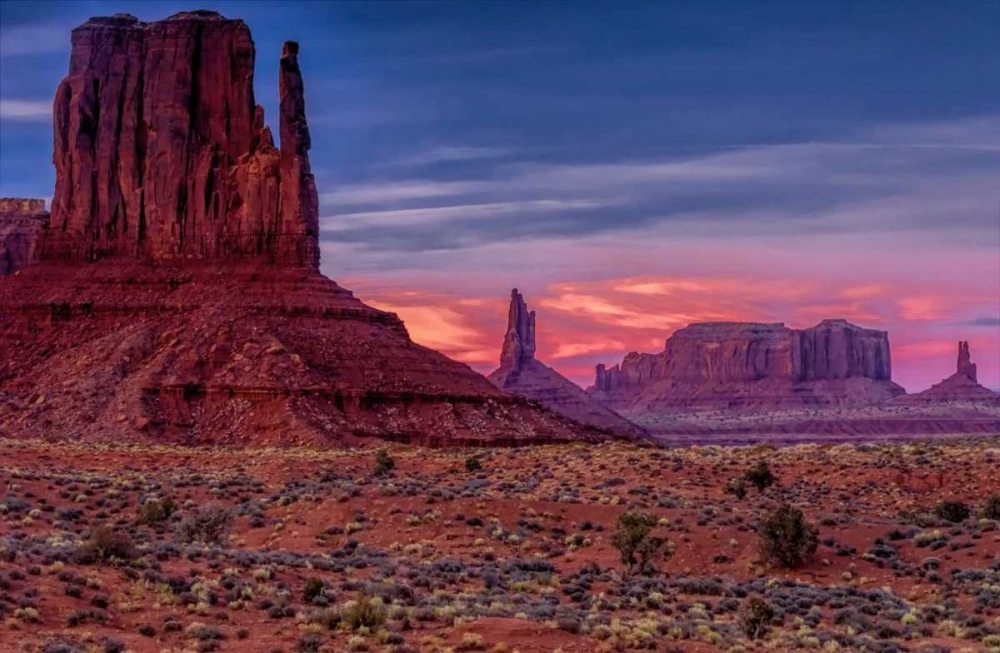 Utah, Monument Valley Eroded rock formations art print by Jay OBrien for $57.95 CAD