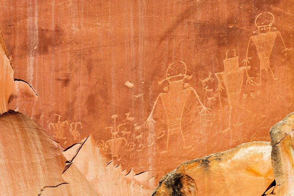 UT-Capitol Reef National Park-Fremont petroglyphs art print by Jamie and Judy Wild for $57.95 CAD