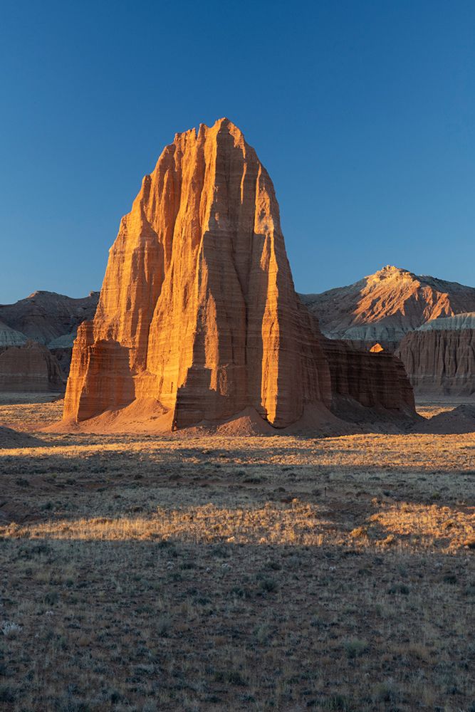 USA-Utah. Sunrise on Temple of the Sun-Cathedral Valley-Capitol Reef National Park art print by Judith Zimmerman for $57.95 CAD