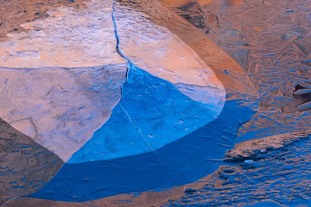 USA-Utah Ice formations on the Colorado River near Moab art print by Judith Zimmerman for $57.95 CAD