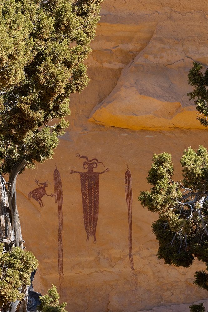 USA-Utah Head of Sinbad Panel pictographs in San Rafael Swell Recreation Area art print by Judith Zimmerman for $57.95 CAD