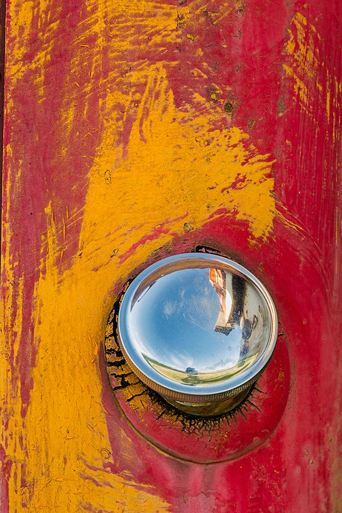 Gas cap on old abandoned truck-Palouse region of eastern Washington State art print by Adam Jones for $57.95 CAD