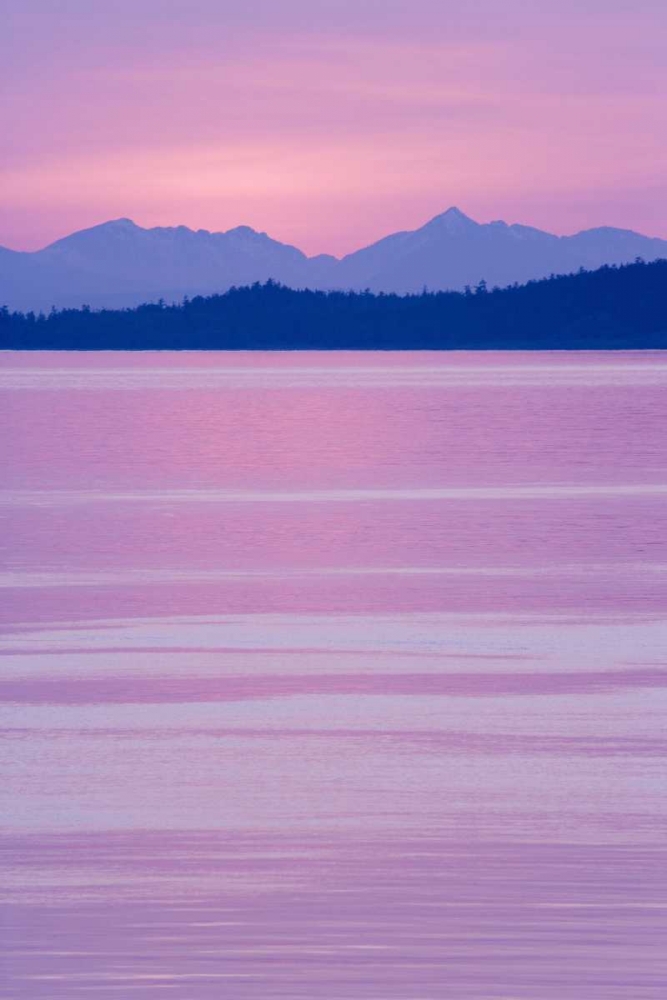 WA, San Juans, view over Haro Straight at sunset art print by Don Paulson for $57.95 CAD
