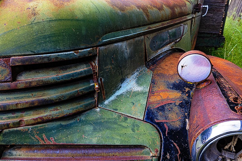 Rusty old trucks at Daves Old Truck Rescue in Sprague-Washington State-USA art print by Chuck Haney for $57.95 CAD