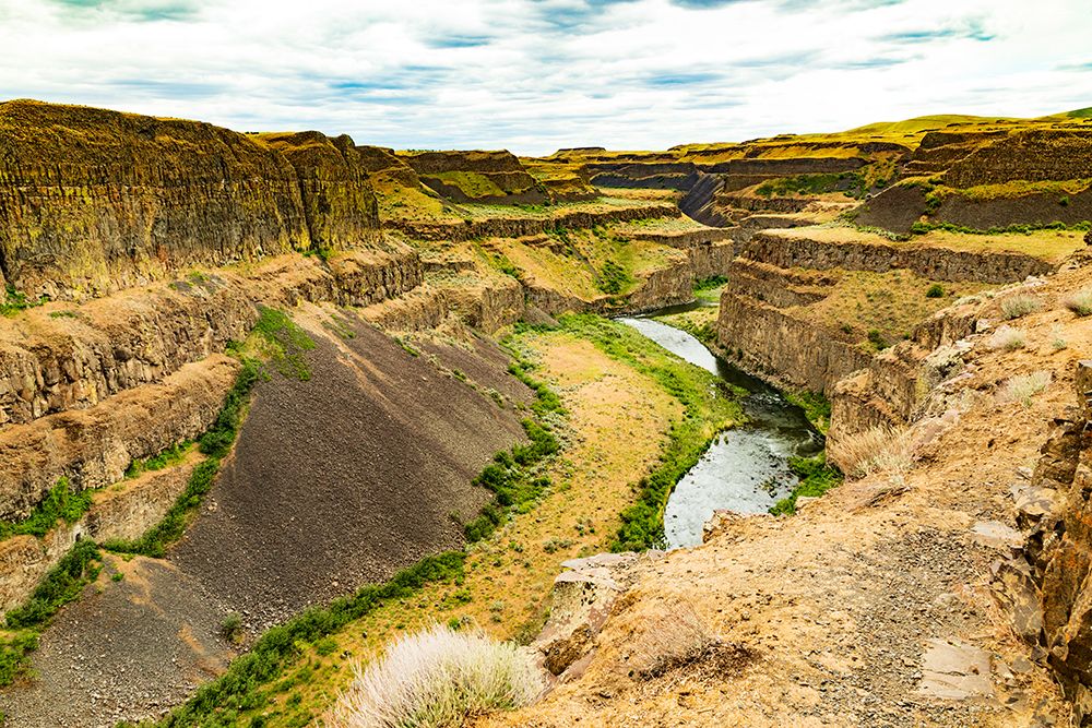 USA- Washington State- Whitman County- Palouse. River running through a canyon. art print by Emily Wilson for $57.95 CAD